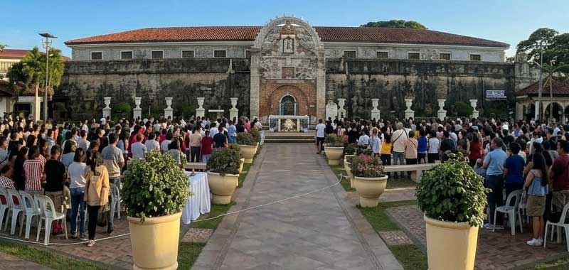Open-air shrine altar at Fort Pilar, Zamboanga City