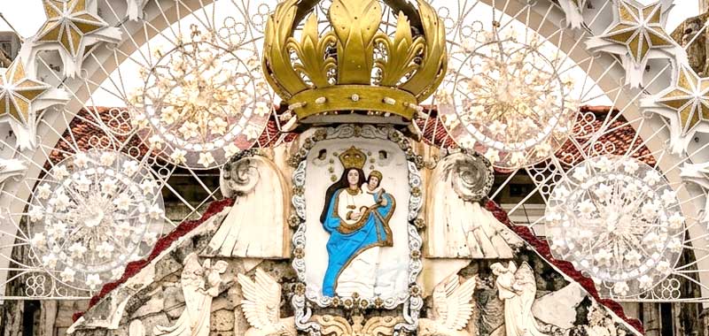 Our Lady of the Pilar relief on Fort Pilar's eastern wall, Zamboanga City