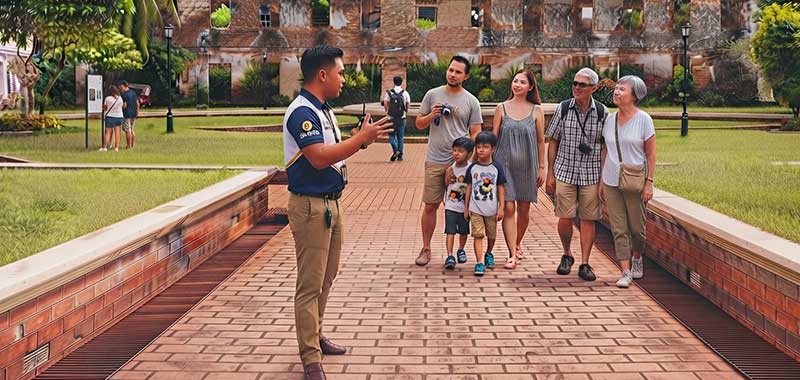 Licensed local guide leading a small group tour in Zamboanga City
