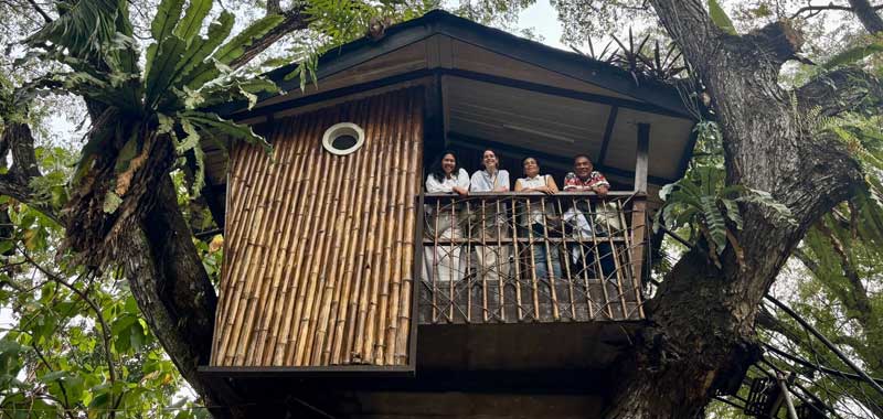 Bamboo treehouse at Pasonanca Freedom Park, Zamboanga City
