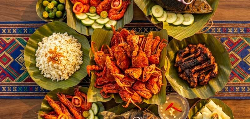 Zamboanga food and culture tour, Chavacano seafood spread