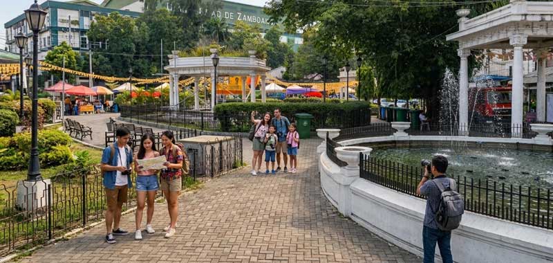 Heritage Zone streetscape on the Zamboanga historical city tour