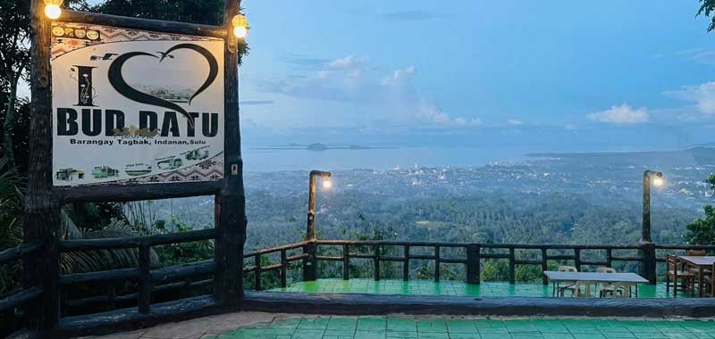 Panoramic view of Jolo town from Bud Datu Viewdeck, Indanan, Sulu