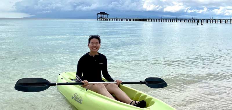 Kayaking off Malamawi Island, Basilan